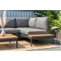 Livsstil Hage Topaz salonggruppe med divan - Grå/teak Livsstil Hage Topaz salonggruppe med divan - Grå/teak
