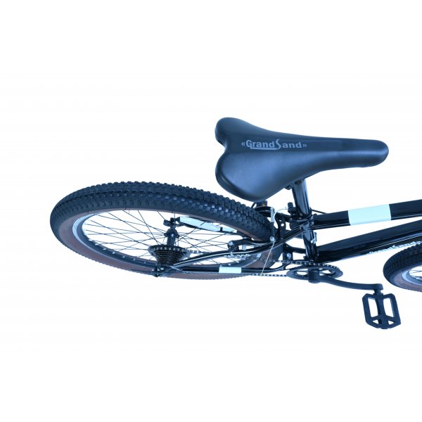 Terrengsykkel 26 tommers stålramme 7 gir svart Terrengsykkel 26 tommers stålramme 7 gir svart