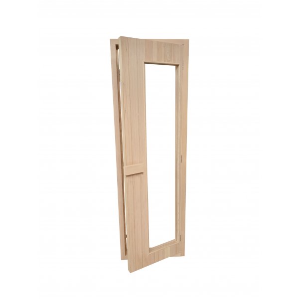 Badstud�r 6x19 klart glass FSC-sertifisert Nordamist Hemlock