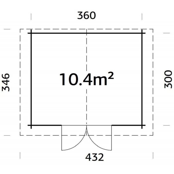 Anneks Tina - 10,4 m² Anneks Tina - 10,4 m²