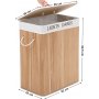 Carolin skittentøyskurv 100 l - Bambus Carolin skittentøyskurv 100 l - Bambus