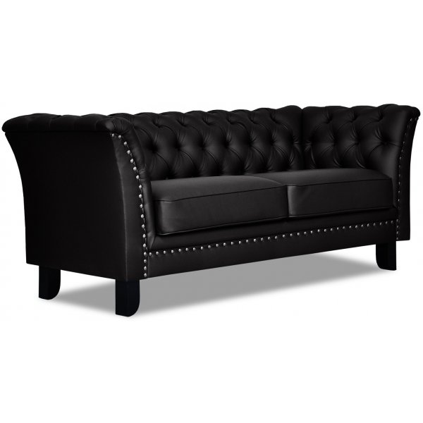 Chester Bridge 2-seters sofa - Svart PU Chester Bridge 2-seters sofa - Svart PU