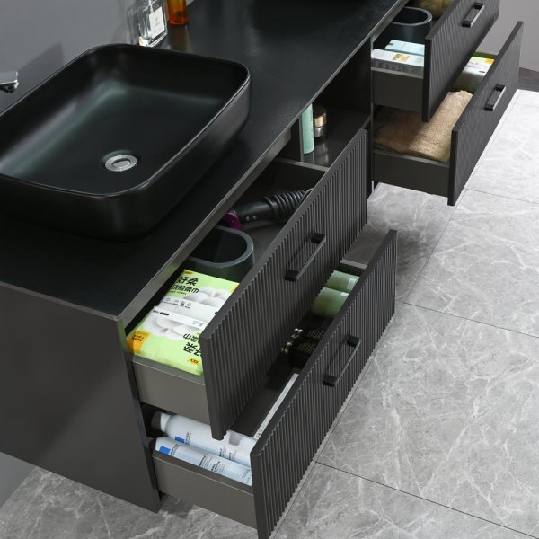 Baderomsmbler Luxern - Mrkt tre | 180 cm + 2.00 x Baderomskrok