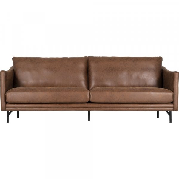 Vintage sofa 3-seter brun 223 cm Vintage sofa 3-seter brun 223 cm