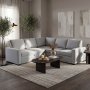 1 Hjørnesofa Belissa med sengefunksjon og oppbevaring - 235x235 cm - mørkegrå