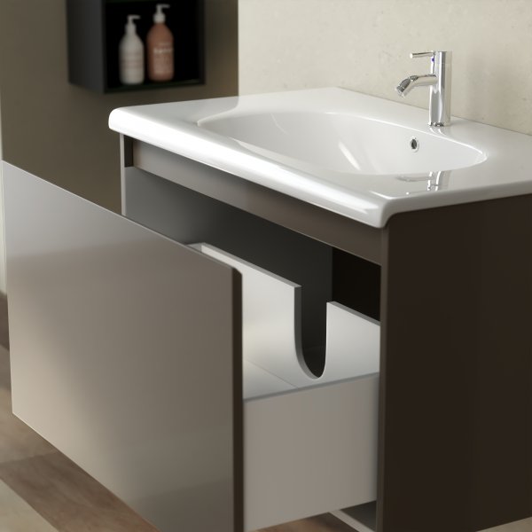 Baderomsmøbler Zeal 80 cm - Greige Baderomsmøbler Zeal 80 cm - Greige