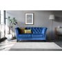 1 Sofa 2-seter Chesterfield blå - Milton