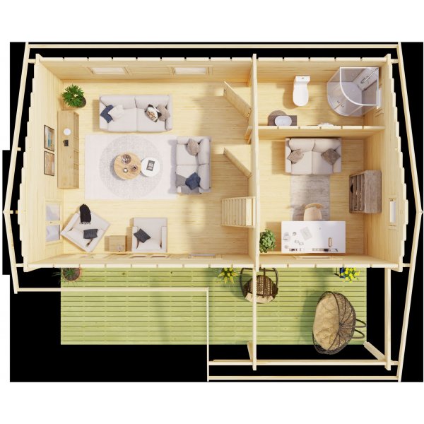 Feriehus Barbro B - 39,6 m² Feriehus Barbro B - 39,6 m²