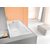 Rektangulr badekar med dusjsone for innbygging - Space Line | dybde 48 cm