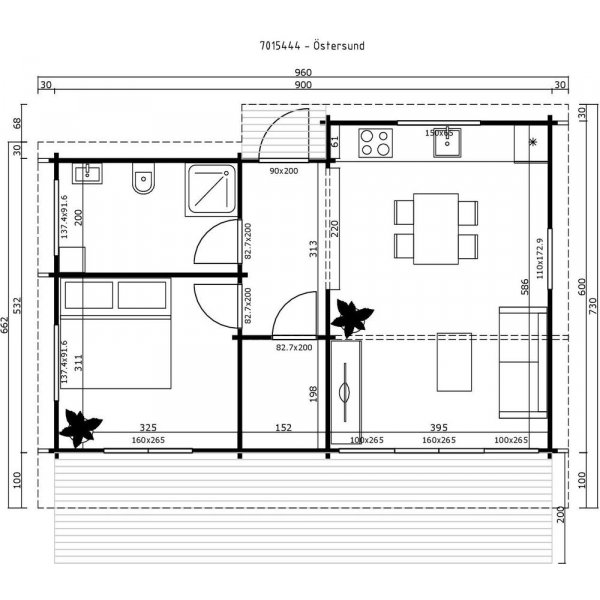 Fritidshus Hjalmar 70 - 54 m