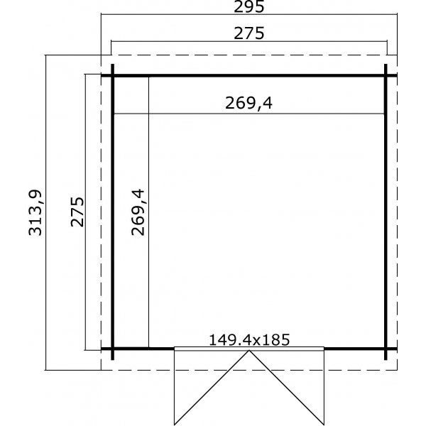 Bod Simone B - 8,7 m² Bod Simone B - 8,7 m²
