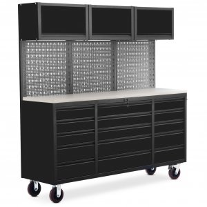 Komplett garasjeinnredning på hjul Komplett garasjeinnredning på hjul