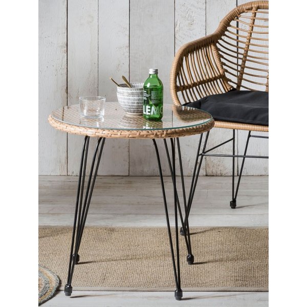 Vadsbro utemøbelgruppe 2 stoler & bord - Kunstrotting Vadsbro utemøbelgruppe 2 stoler & bord - Kunstrotting