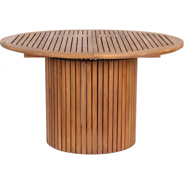 Saltö rundt uttrekkbart spisebord i teak Ø115 + 40 cm + Rengjøringsspray for utemøbler Saltö rundt uttrekkbart spisebord i teak Ø115 + 40 cm + Rengjøringsspray for utemøbler