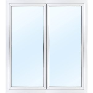 Dobbel vindusdr 3-glass - Utadgende - PVC - U-verdi 0,96 - Uttak