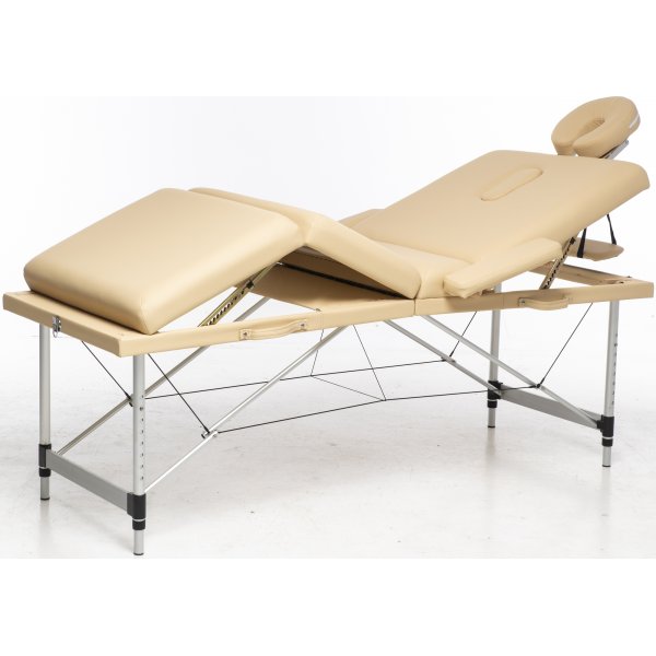 Massasjebord med metallben - 4 soner - Beige Massasjebord med metallben - 4 soner - Beige