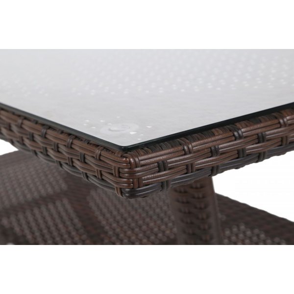 Spisegruppe Sumba bord + 6 stoler - Brun Spisegruppe Sumba bord + 6 stoler - Brun