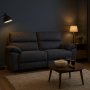 2-seters lenestolsofa ekstra bred i gr�tt - 197 cm