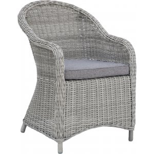 Malgovik lenestol i rotting - Grå kunstrotting Malgovik lenestol i rotting - Grå kunstrotting