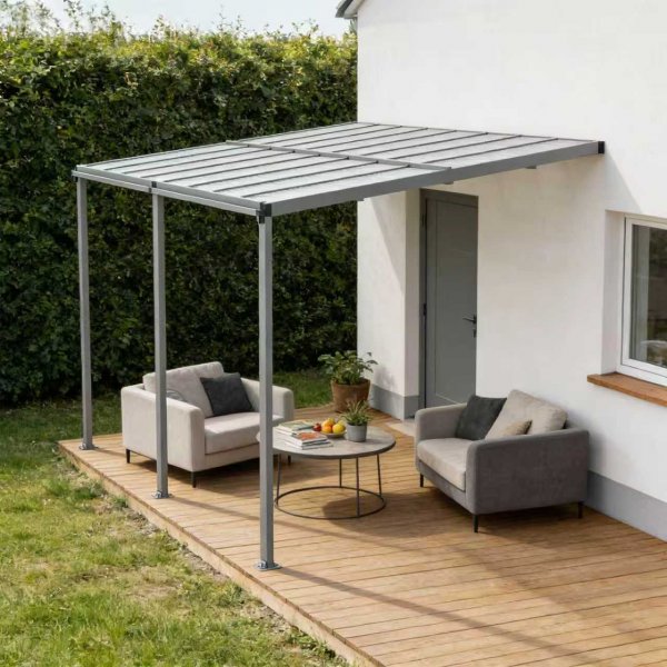 Terrassetak Jim - Gr� - 300 x 495 cm