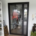 Kundebilde Industriell glassd�r med vindusseksjon - 128 x 208 cm - Venstrehengslet: Veldig forn�yd med d�r, super...