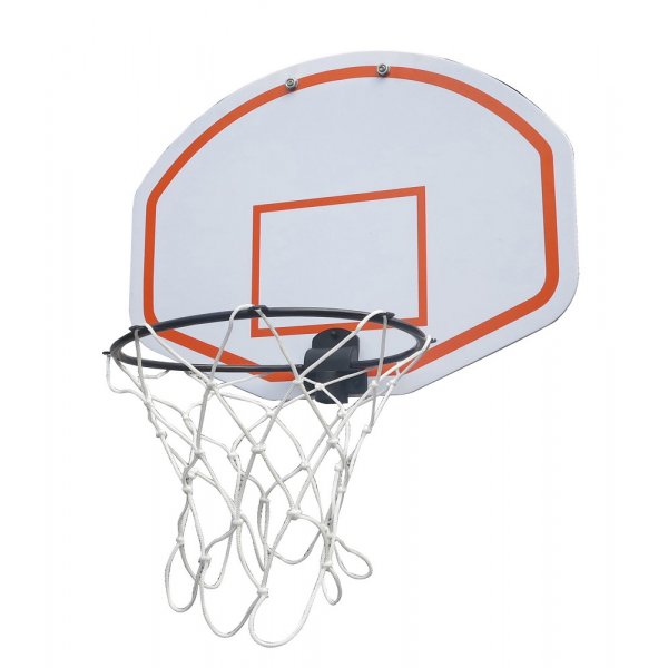 Basketkurv med ball for trampoline