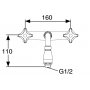 FM Mattsson To-greps spylebatteri Krom - 3160-0610