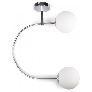 Taklampe Dursley C - S�lv/hvit
