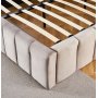 Sengeramme med LED-belysning 160 x 200 cm