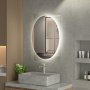 Speil - Benevento | Ovalt | LED-belysning, dimbar og antidugg
