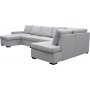 U-sofa Solna XL med oppbevaring - 367 cm - lys grå U-sofa Solna XL med oppbevaring - 367 cm - lys grå