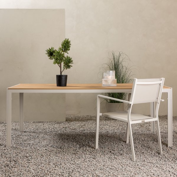 Chania spisebord 205 x 90 cm - Beige Chania spisebord 205 x 90 cm - Beige