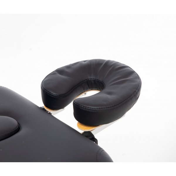 Massasjebord med metallben - 2 soner - Svart