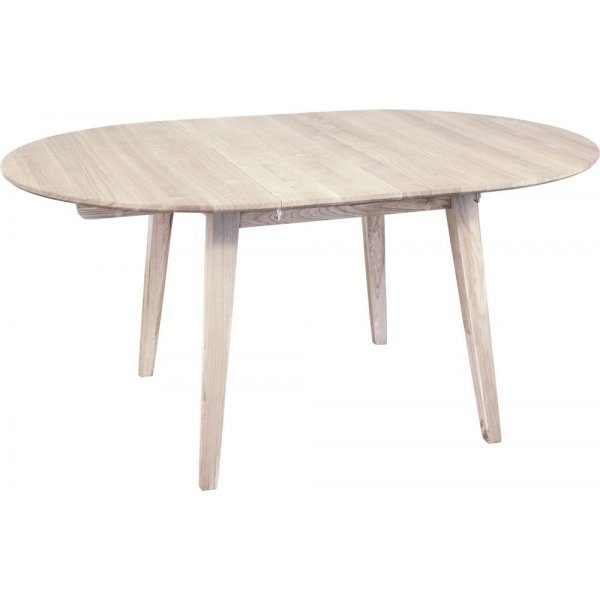 Spisebord Genova uttrekkbart �110-160x110 cm hvitvasket eik