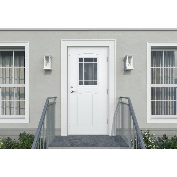 Everlyn ytterdr med vindu - SP22 + Hndtakspakke