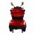 Tur-scooter med 4 hjul - svart & rød 1000W