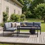 Sofasett 4-seter Svart / Gr� - Zingaro + Flekkfjerner for m�bler