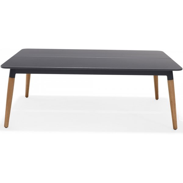 Livsstil Hage utegruppe Ipanema med sofa, 2 lenestoler og salongbord - Gr� / Teak / Olefin