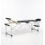 Massasjebord med metallben - 3 soner - Svart/Hvit