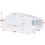 Partytelt i PVC - 5 x 8 m