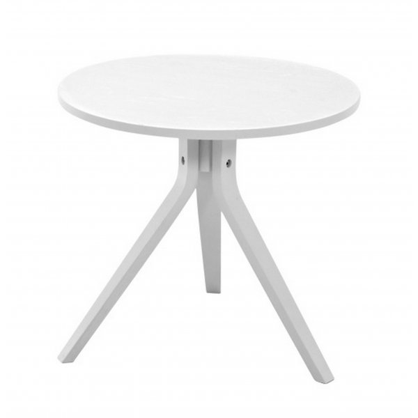 Mayflower sofabord rundt 50 cm - Hvitt Mayflower sofabord rundt 50 cm - Hvitt