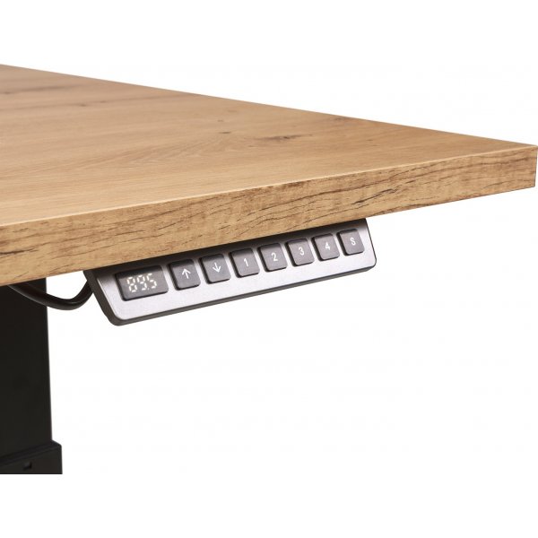 Elektrisk skrivebord 160 cm bredt - Eik