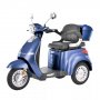 Elektrisk moped trehjulssykkel 800 W - Bl + Reflekterende sele