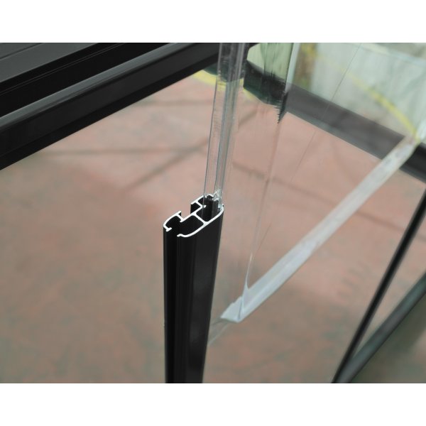 Canopia Harmony Drivhus i polykarbonat 5,7 m² - Mørk grått/klart glass Canopia Harmony Drivhus i polykarbonat 5,7 m² - Mørk grått/klart glass