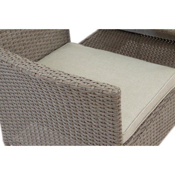 Duo sofa for to personer med sidebord + Tekstilimpregnering for utemøbler Duo sofa for to personer med sidebord + Tekstilimpregnering for utemøbler