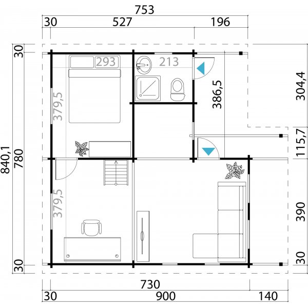 Feriehus Gustav - 60 m�