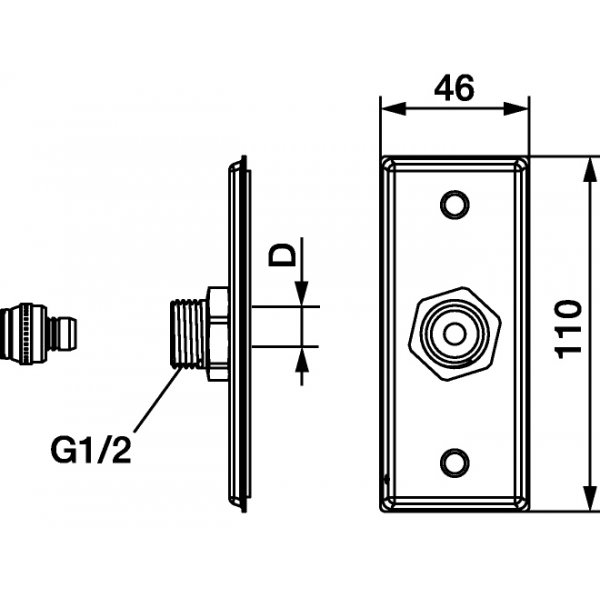 FM Mattsson Enkel veggbrikke for PEX/Alupex FM Mattsson Enkel veggbrikke for PEX/Alupex