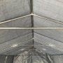 Garasjetelt 2,7x5,1 m PE-lerret 200 g/m� gr�tt garasjesett