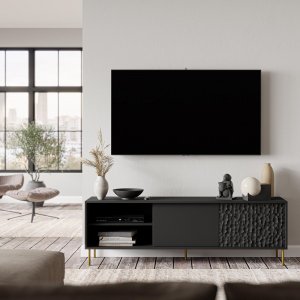 Bullet TV-stativ - Svart/gull Bullet TV-stativ - Svart/gull