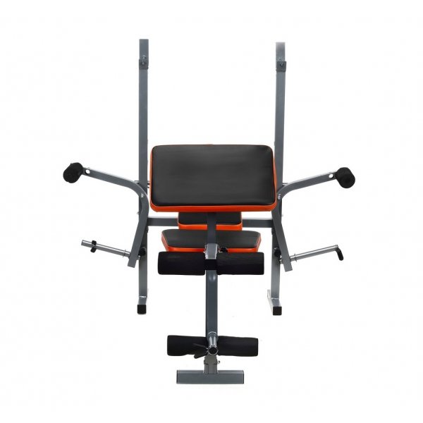 Benk med vektstativ og manualpute Benk med vektstativ og manualpute